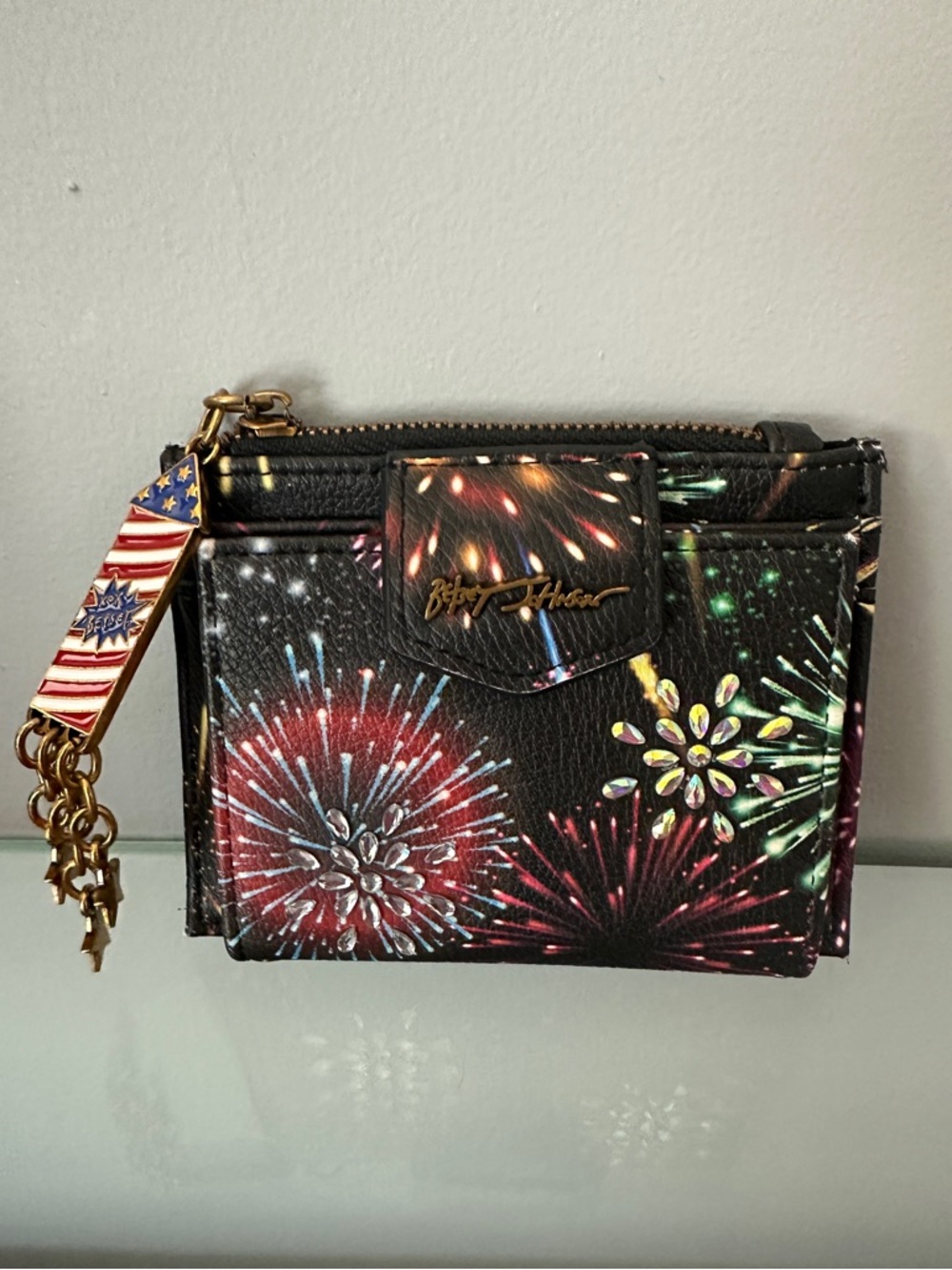 Betsey Johnson Fireworks Wallet - Picture 2 of 8